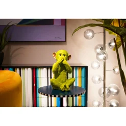 KARE Design Tirelire Monkey Iwazaru Citron Vert