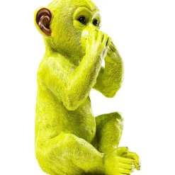 KARE Design Tirelire Monkey Iwazaru Citron Vert