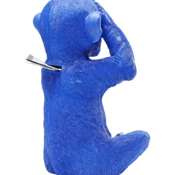 KARE Design Tirelire Monkey Mizaru Bleu