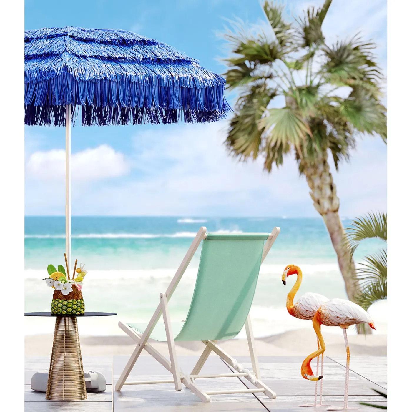 KARE Design Transat Easy Summer Turquoise