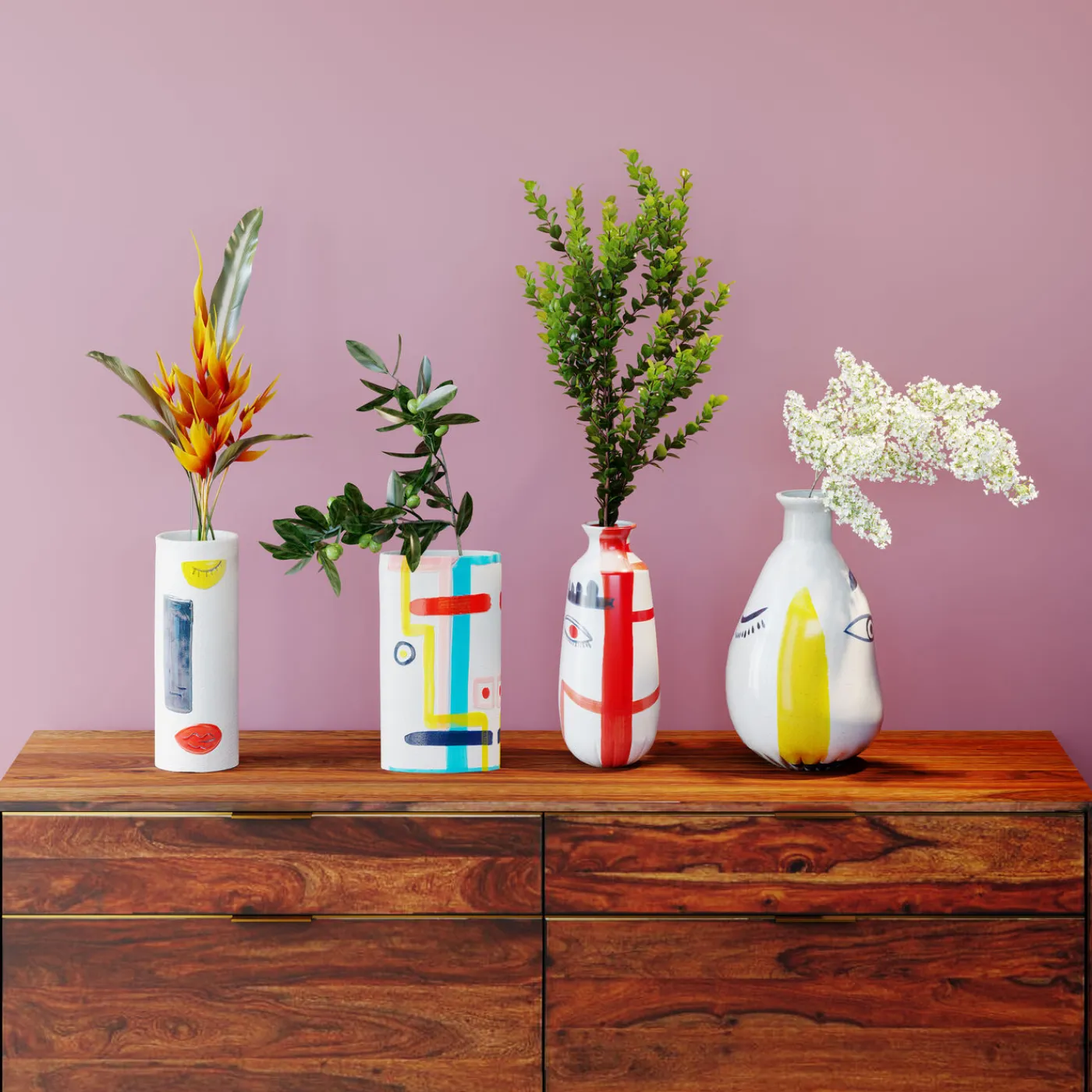 KARE Design Vase Art Face Colore 38