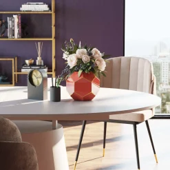 KARE Design Vase Art Pastel Rouge 17Cm