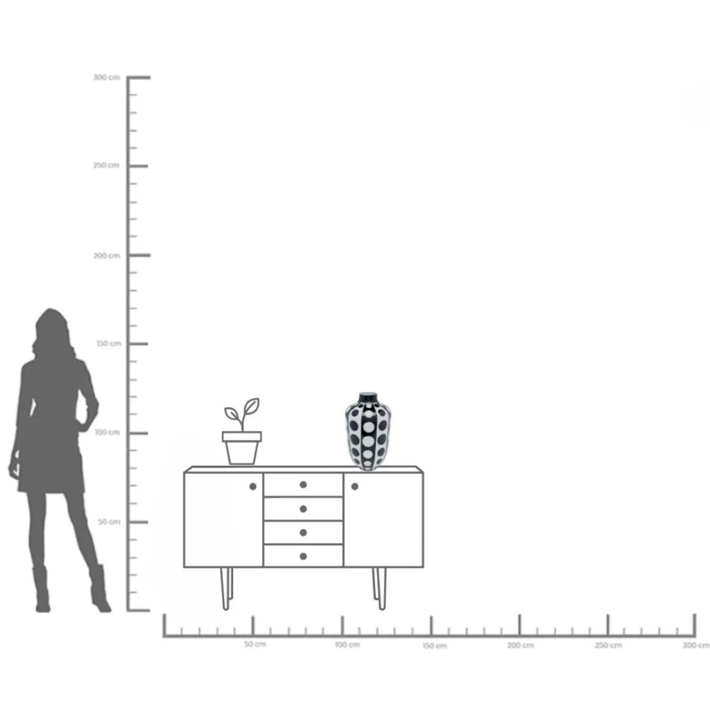 KARE Design Vase Brillar 45Cm