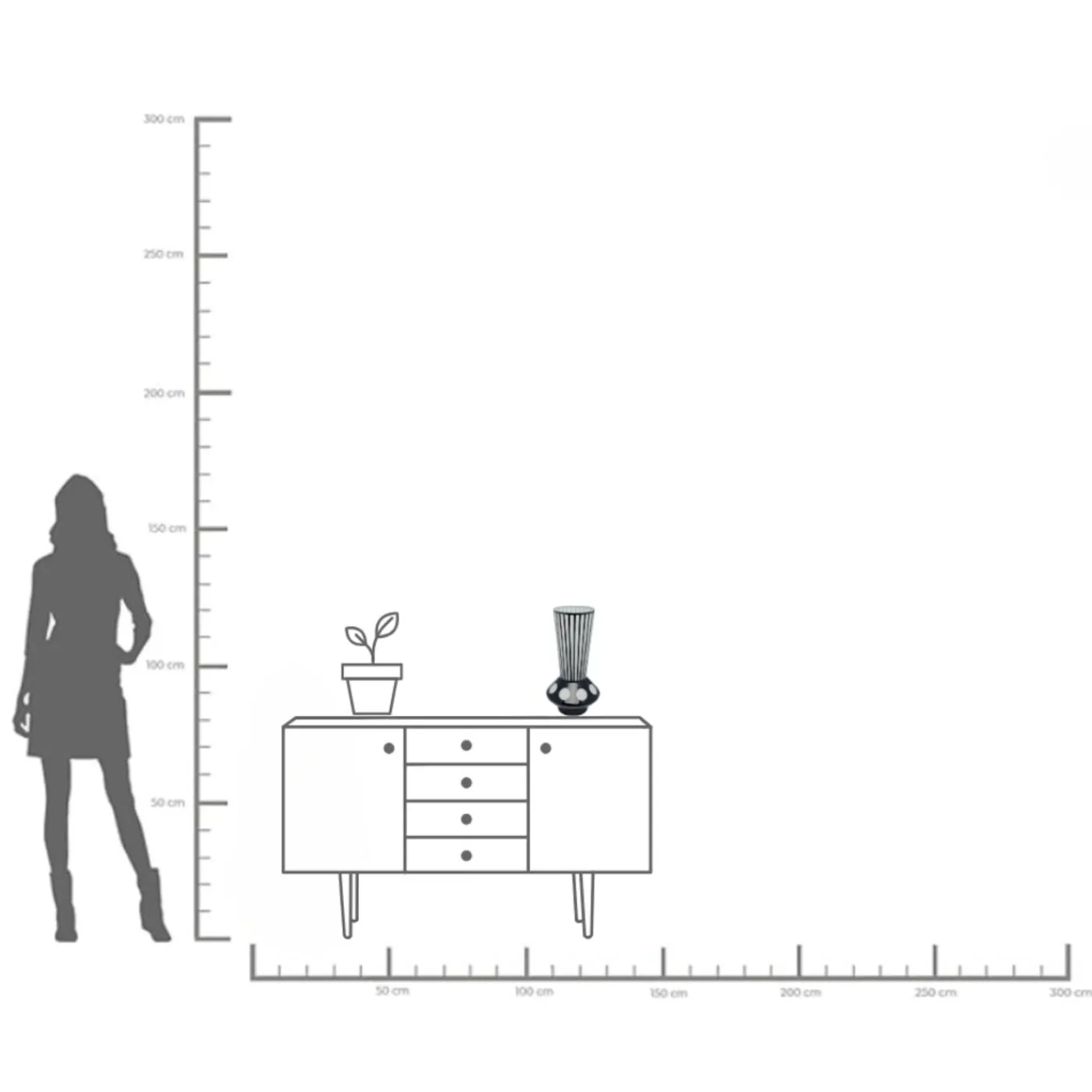 KARE Design Vase Brillar 40Cm