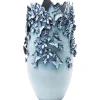 KARE Design Vase Butterflies Bleu Clair 50Cm