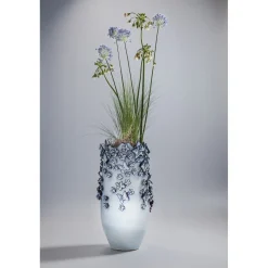 KARE Design Vase Butterflies Bleu Clair 50Cm