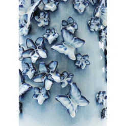 KARE Design Vase Butterflies Bleu Clair 50Cm