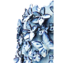 KARE Design Vase Butterflies Bleu Clair 35Cm