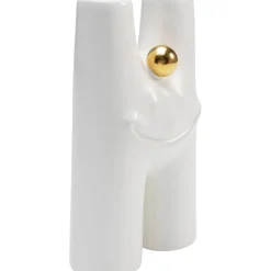 KARE Design Vase Funny Teeth Blanc 16Cm