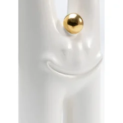 KARE Design Vase Funny Teeth Blanc 16Cm