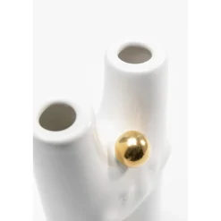 KARE Design Vase Funny Teeth Blanc 16Cm