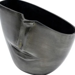 KARE Design Vase Half Face Anthracite 31Cm