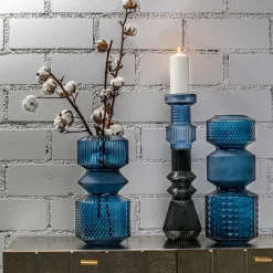 KARE Design Vase Marvelous Duo Bleu 36Cm