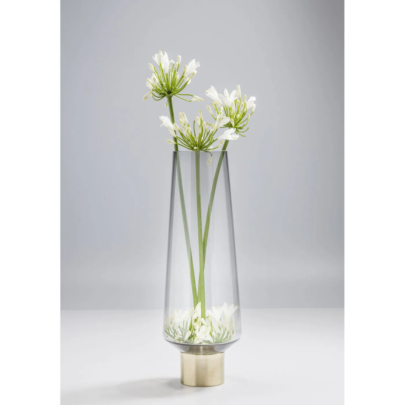 KARE Design Vase Noble Ring Gris 40Cm
