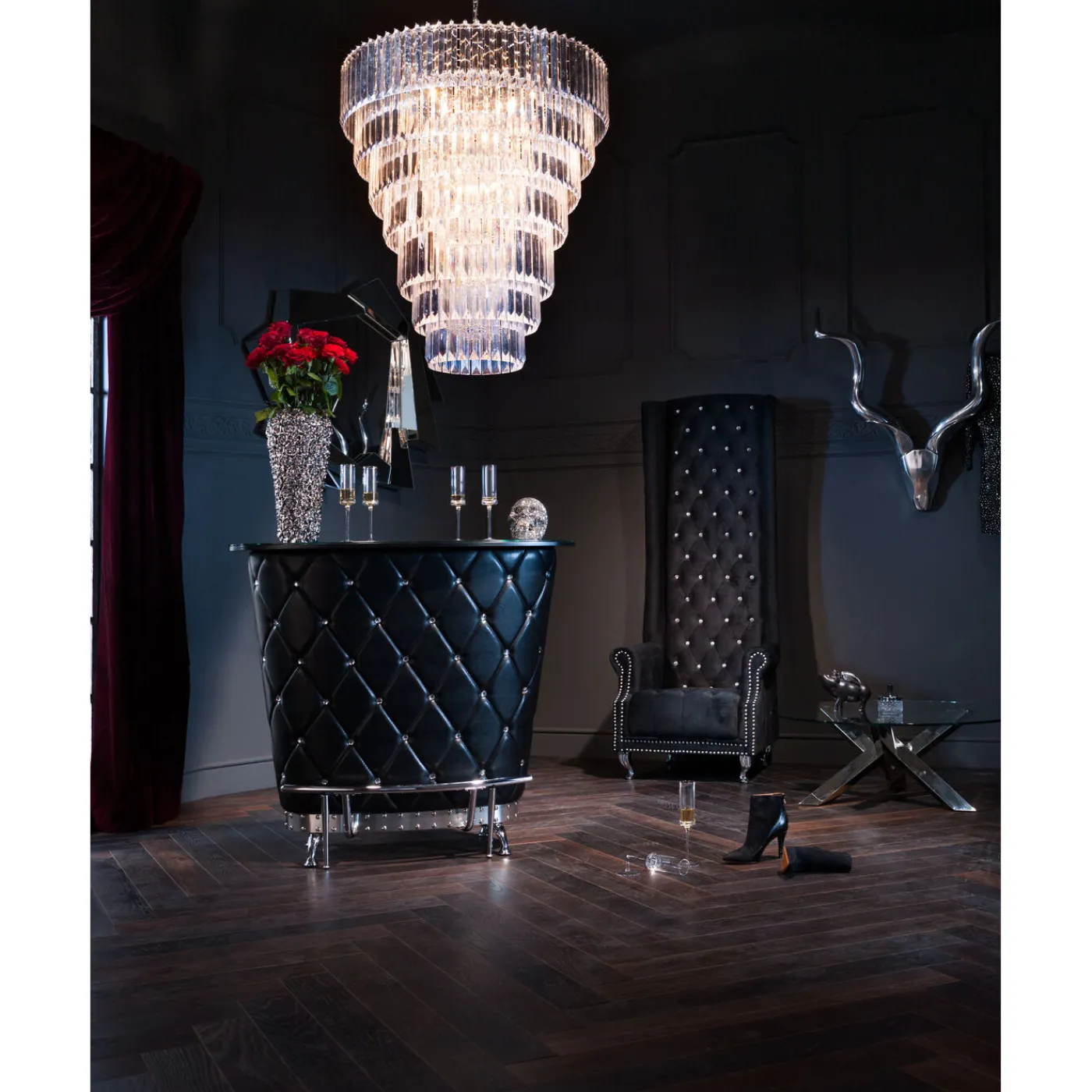 KARE Design Vase Rose Multi Chrome Gm