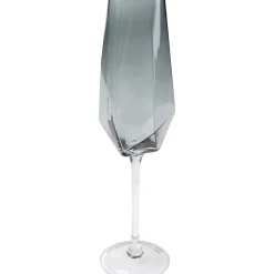 KARE Design Verre À Champagne Diamond Smoke