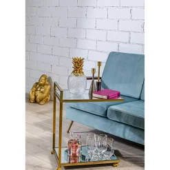 KARE Design Verre A Eau Diamond Dore Rim