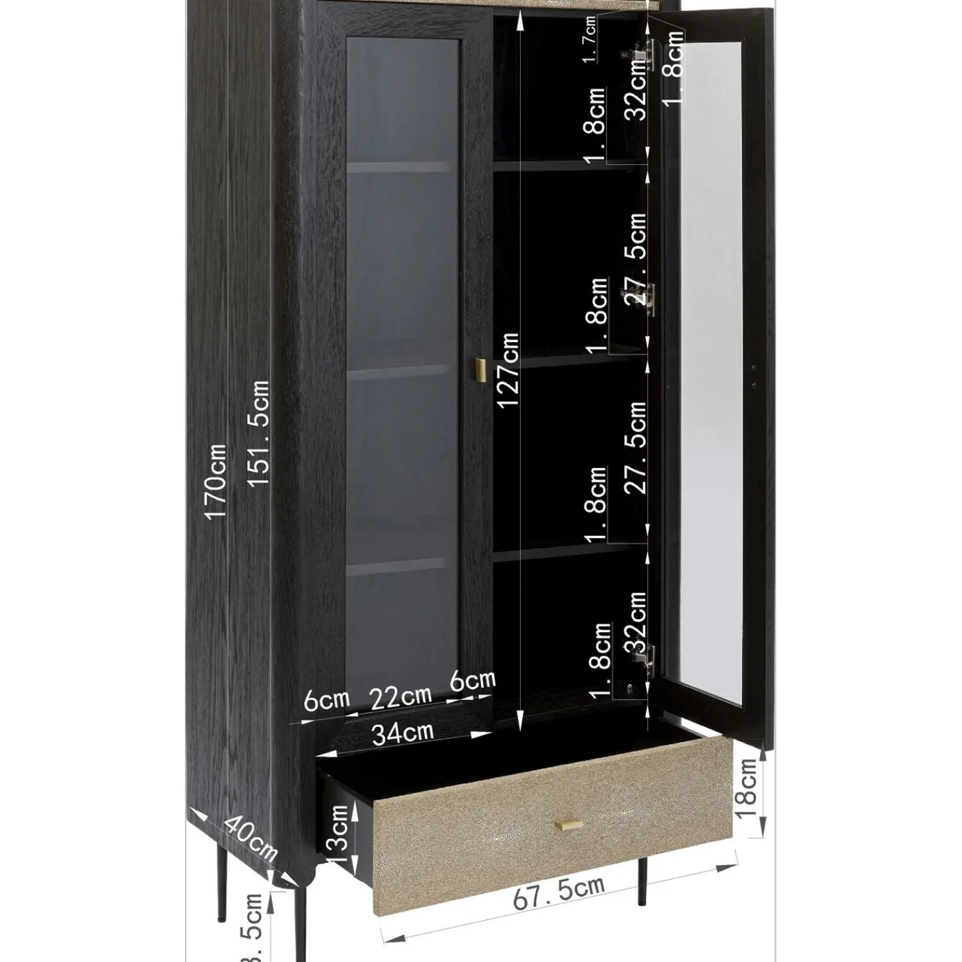 KARE Design Vitrine Milano 170X80