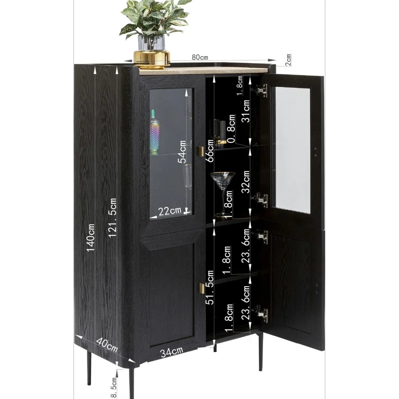 KARE Design Vitrine Milano 140X80